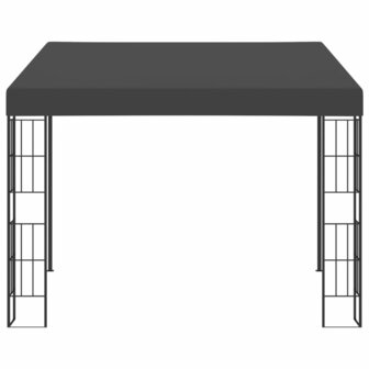 Wandprieel 3x3 m stof antracietkleurig 2