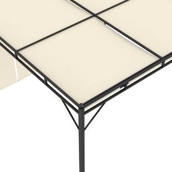 Tuinprieel met zijgordijn 4x3x2,25 m cr&egrave;me 7