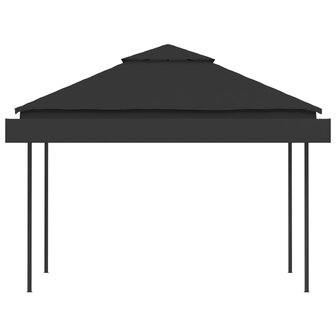 Prieel met uitschuifbare daken 180 g/m&sup2; 3x3x2,75 m antraciet 5
