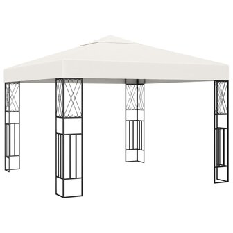 Prieel 3x3 m stof cr&egrave;me 1