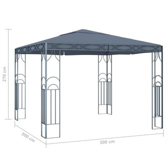 Prieel 300x300 cm antraciet 4