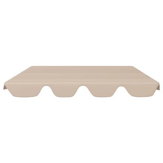 Vervangingsluifel voor schommelbank 188/168x145/110 cm beige 3