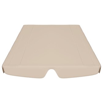 Vervangingsluifel voor schommelbank 188/168x145/110 cm beige 4
