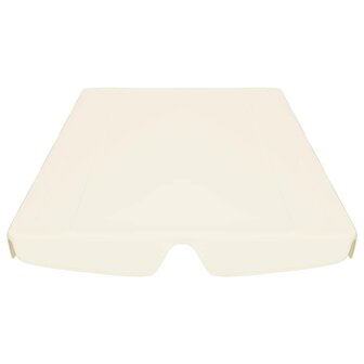 Vervangingsluifel voor schommelbank 188/168x145/110 cm cr&egrave;me 4