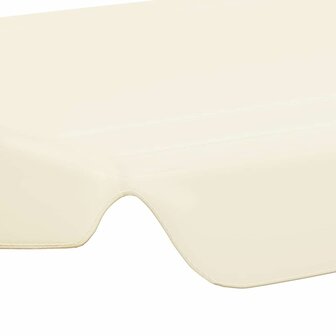 Vervangingsluifel voor schommelbank 188/168x145/110 cm cr&egrave;me 5