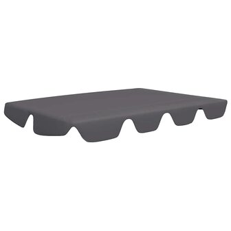 Vervangingsluifel voor schommelbank 188/168x145/110cm antraciet 2