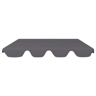 Vervangingsluifel voor schommelbank 188/168x145/110cm antraciet 3