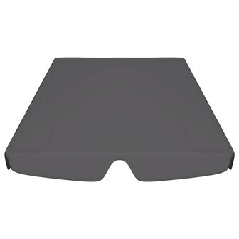 Vervangingsluifel voor schommelbank 188/168x145/110cm antraciet 4