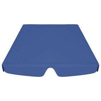 Vervangingsluifel voor schommelbank 188/168x145/110 cm blauw 4