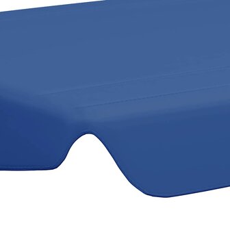 Vervangingsluifel voor schommelbank 188/168x145/110 cm blauw 5