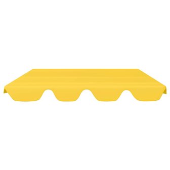Vervangingsluifel voor schommelbank 188/168x145/110 cm geel 3