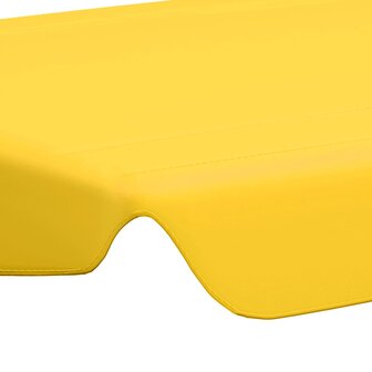 Vervangingsluifel voor schommelbank 188/168x145/110 cm geel 5