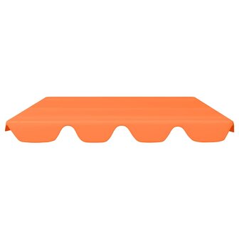 Vervangingsluifel voor schommelbank 188/168x145/110 cm oranje 3