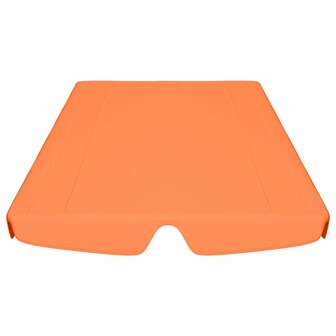 Vervangingsluifel voor schommelbank 188/168x145/110 cm oranje 4