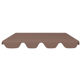 Vervangingsluifel voor schommelbank 188/168x145/110 cm bruin 3