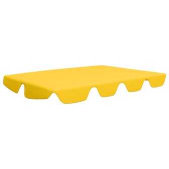 Vervangingsluifel voor schommelbank 150/130x105/70 cm geel 2