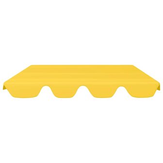 Vervangingsluifel voor schommelbank 150/130x105/70 cm geel 3