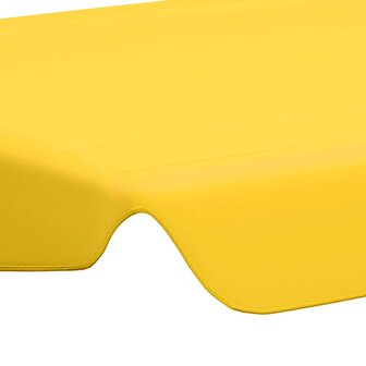 Vervangingsluifel voor schommelbank 150/130x105/70 cm geel 5