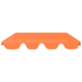 Vervangingsluifel voor schommelbank 150/130x105/70 cm oranje 3