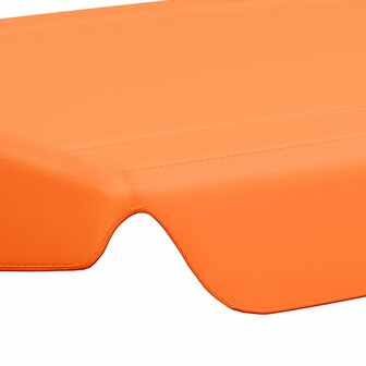 Vervangingsluifel voor schommelbank 150/130x105/70 cm oranje 5