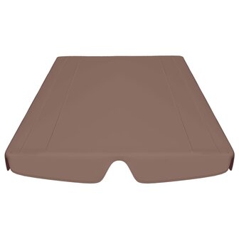 Vervangingsluifel voor schommelbank 150/130x105/70 cm bruin 4