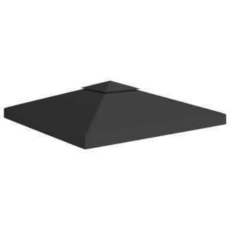 Prieeldak 2-laags 310 g/m&sup2; 3x3 m zwart 1