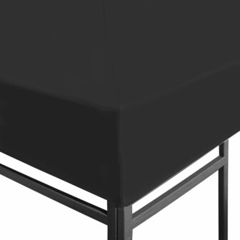 Prieeldak 270 g/m&sup2; 3x3 m zwart 4