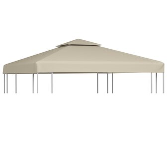 Vervangend tentdoek prieel 310 g/m&sup2; 3x3 m beige 1