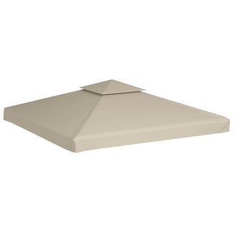 Vervangend tentdoek prieel 310 g/m&sup2; 3x3 m beige 2