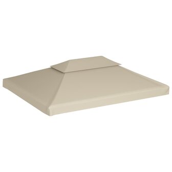 Vervangend tentdoek prieel 310 g/m&sup2; 3x4 m beige 2