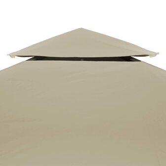 Vervangend tentdoek prieel 310 g/m&sup2; 3x4 m beige 3