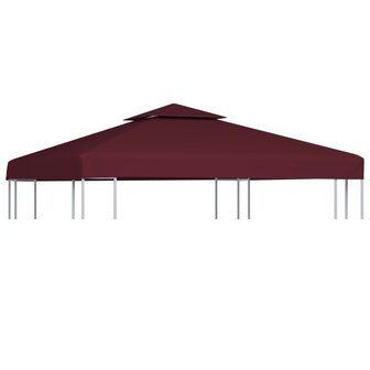 Prieeldak 2-laags 3x3m 310 g/m&sup2; bordeaux 1