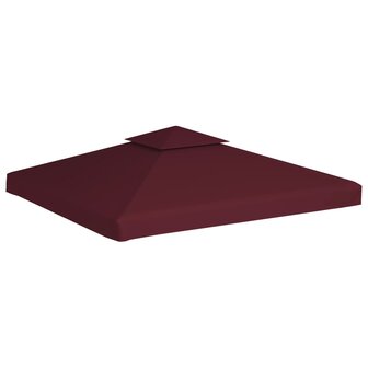 Prieeldak 2-laags 3x3m 310 g/m&sup2; bordeaux 2
