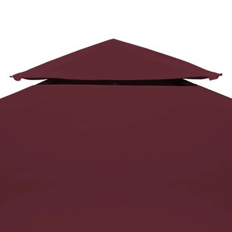 Prieeldak 2-laags 3x3m 310 g/m&sup2; bordeaux 3