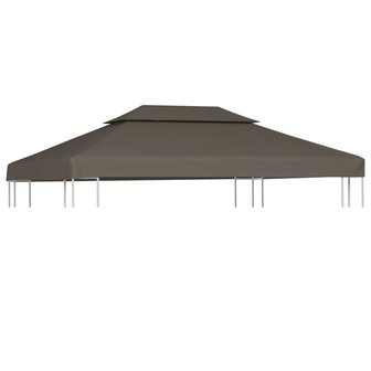 Prieeldak 2-laags 4x3m 310 g/m&sup2; taupe 1