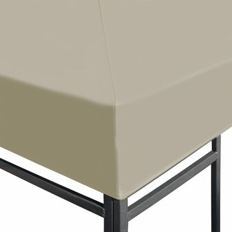 Prieeldak 310 g/m&sup2; 4x3 m beige 3