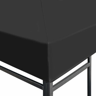 Prieeldak 310 g/m&sup2; 4x3 m grijs 3