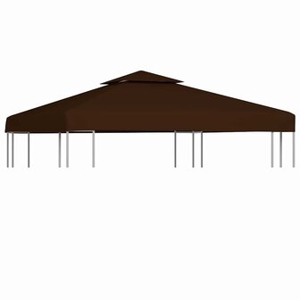 Prieeldak 2-laags 310 g/m&sup2; 3x3 m bruin 1