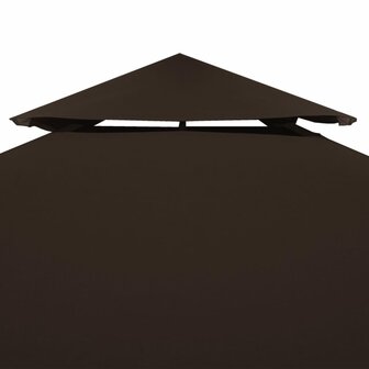 Prieeldak 2-laags 310 g/m&sup2; 3x3 m bruin 3