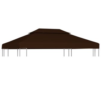 Prieeldak 2-laags 310 g/m&sup2; 4x3 m bruin 1
