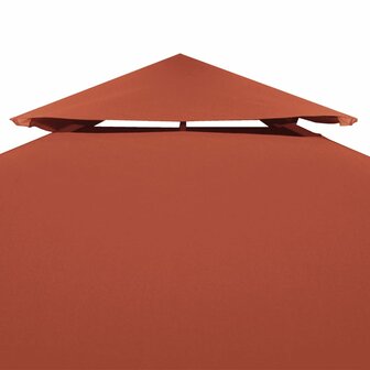Prieeldak 2-laags 310 g/m&sup2; 4x3 m terracottakleurig 3