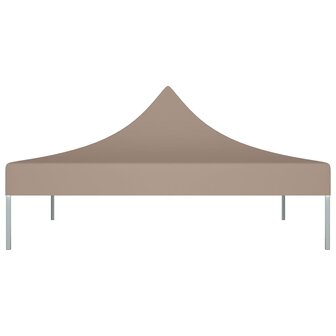Partytentdak 270 g/m&sup2; 3x3 m taupe 3