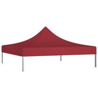 Partytentdak 270 g/m&sup2; 3x3 m bordeauxrood 2