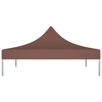 Partytentdak 270 g/m&sup2; 3x3 m bruin 3