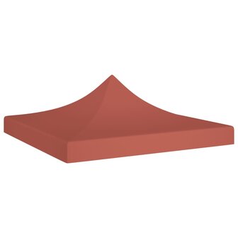 Partytentdak 270 g/m&sup2; 3x3 m terracotta 1