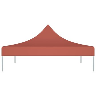 Partytentdak 270 g/m&sup2; 3x3 m terracotta 3