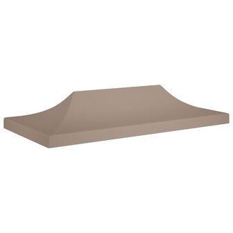 Partytentdak 270 g/m&sup2; 6x3 m taupe 1