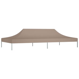 Partytentdak 270 g/m&sup2; 6x3 m taupe 2