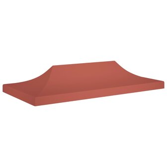 Partytentdak 270 g/m&sup2; 6x3 m terracotta 1