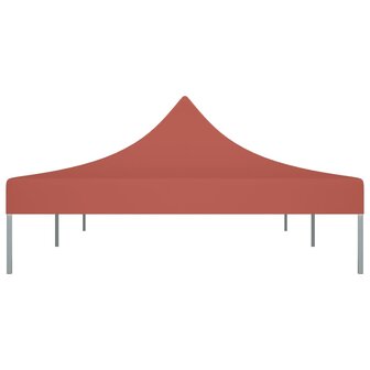Partytentdak 270 g/m&sup2; 6x3 m terracotta 4